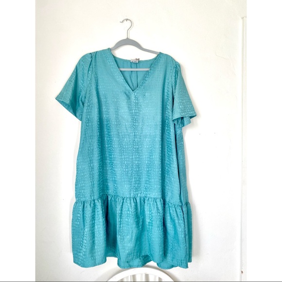 🔆Heritage Turquoise Silk Maternity Dress (L)🔆 - Picture 1 of 6